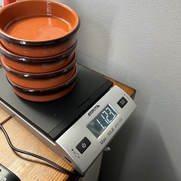 Arbresa Pottery Ramekins Set of 4 Terra Cotta 4.5" Flan Dipping Made in Spain - Picture 10 of 10